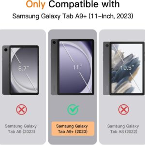 Coque pour Samsung Galaxy Tab A9+ / A9 Plus 11 Pouces 2023, TPU Souple à Trois Volets Support, Veille/Réveil Automatique (Noir) - JETech – Image 6