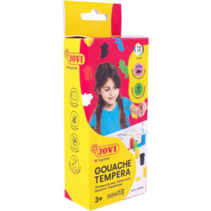 Coffret 6 Boites 15ml De Peintures Gouache SRTD + Pinceau - Jovi – Image 2