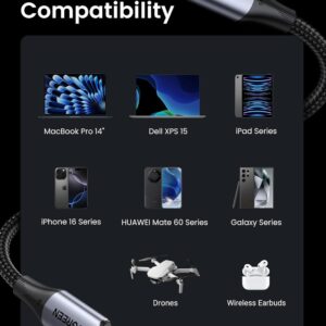 Câble UGREEN USB C vers USB C 3.2 Gen 2, écran de moniteur vidéo 4K, câble USB C, transfert de données 10 Gbit/s, charge rapide PD 240 W – Image 4