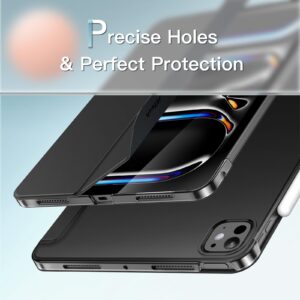 Étui pour iPad Pro 11" M4 (2024), coque arrière rigide avec support fin, coque intelligente avec réveil/veille automatique  JETech – Image 4