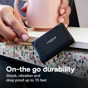 SSD portable Crucial X9 1 To – Jusqu'à 1 050 Mo/s en lecture, PC et Mac,  Disque SSD externe USB 3.2 – Image 4