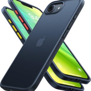 Coque iPhone 16e noire TORRAS Guardian vue de face et dos