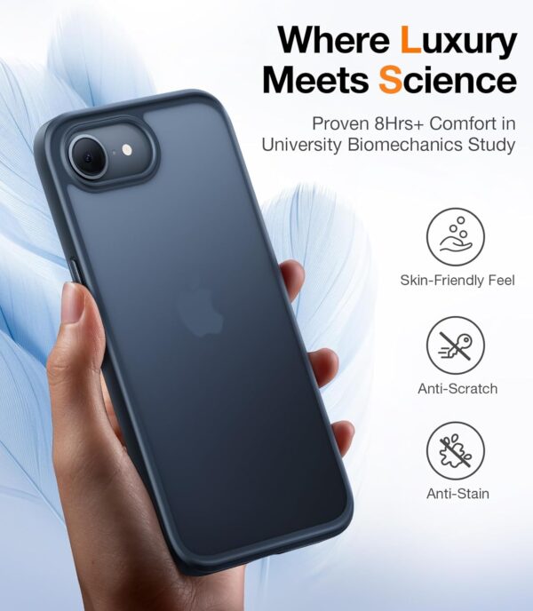 Ivoler Coque Mat Pour IPhone XS Max 6.5 Pouces, [Protection Antichoc Militaire] Arrière Translucide Étui De Protection Mince Anti-Rayures Bumper Housse, Noir