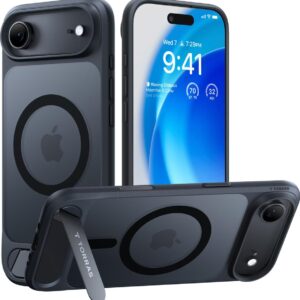 Coque de protection pour iPhone 17 Air - Torras Pstand Series Noir