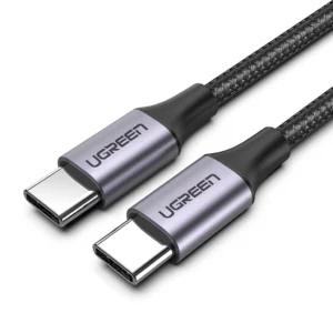 Câble de transferts de données 10Gbps, vidéo 4K 30Hz USB-C 3.1 / USB-C 3.1 1,5 m - gris UGREEN US161 50751