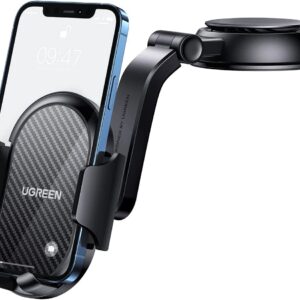 Support Téléphone Voiture Ventouse Pare Brise Porte Smartphone Automobile Tableau Bord Pose Auto Rotation 360 Degrés - UGREEN