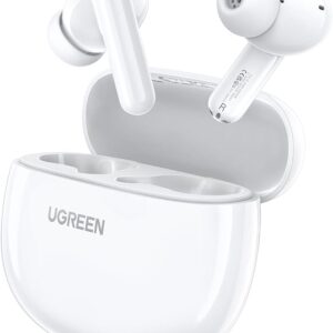 Écouteurs Bluetooth UGREEN HiTune P3 blancs avec boîtier de charge
