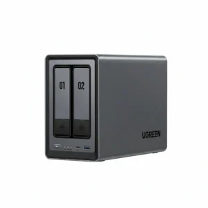 Serveur NAS UGREEN NASync DXP2800 avec deux baies de stockage en façade